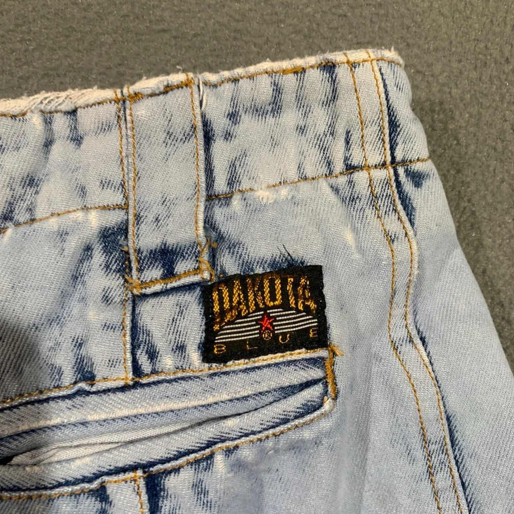 Dakota Blue 90s Light Acid Wash Long Denim Shorts Women's Size‎ 5 VTG Hong Kong